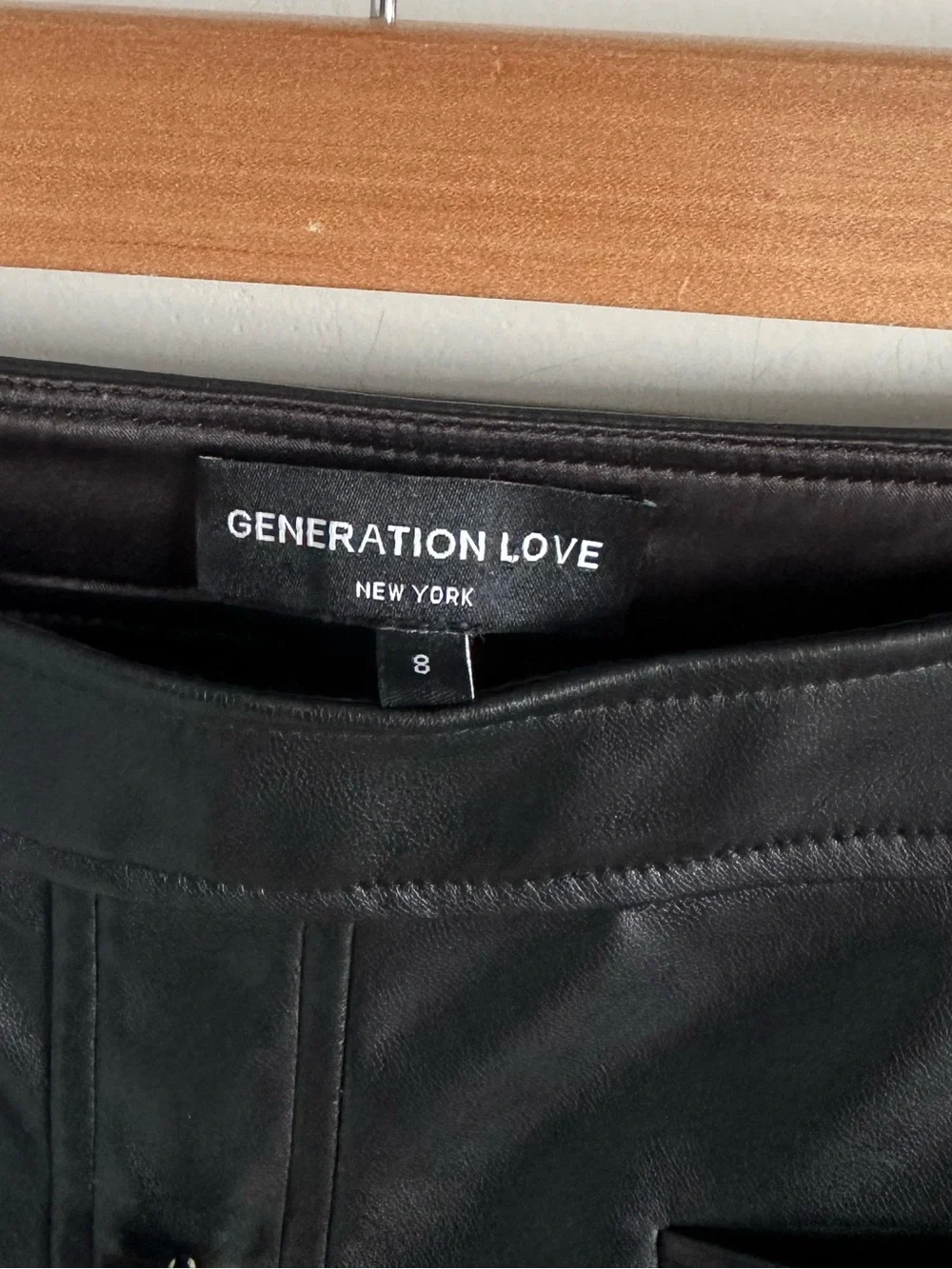 Generation Love Vegan Leather Mini Skirt